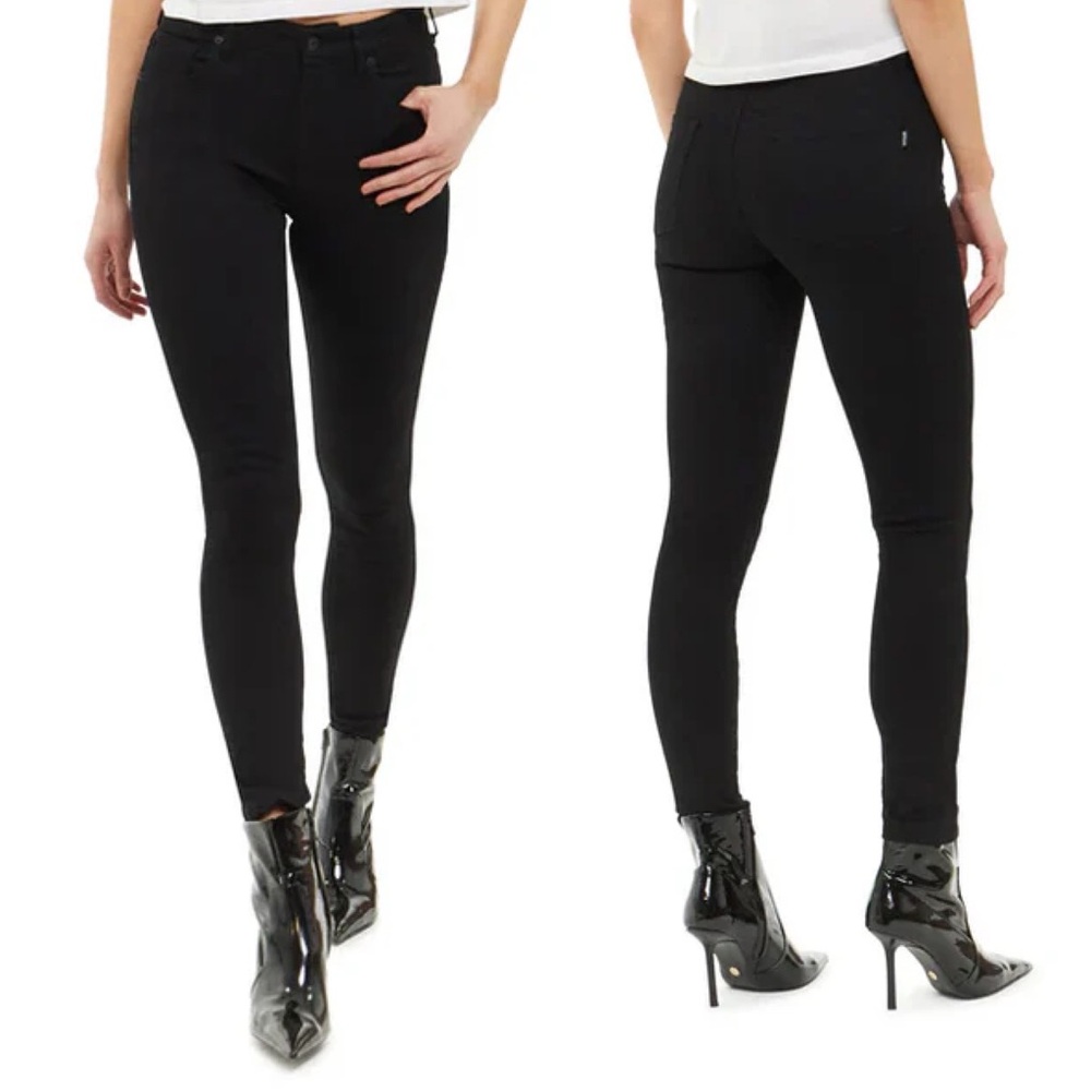 Articles of Society The Swift Mid Rise Skinny Ankle Black Denim Jeans Size 30